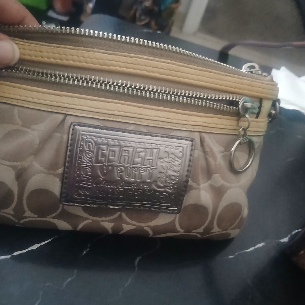 Coach Brown and Tan Crossbody Bag